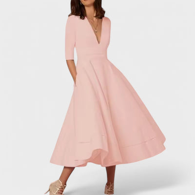 Sofía - Elegante vestido con escote en V