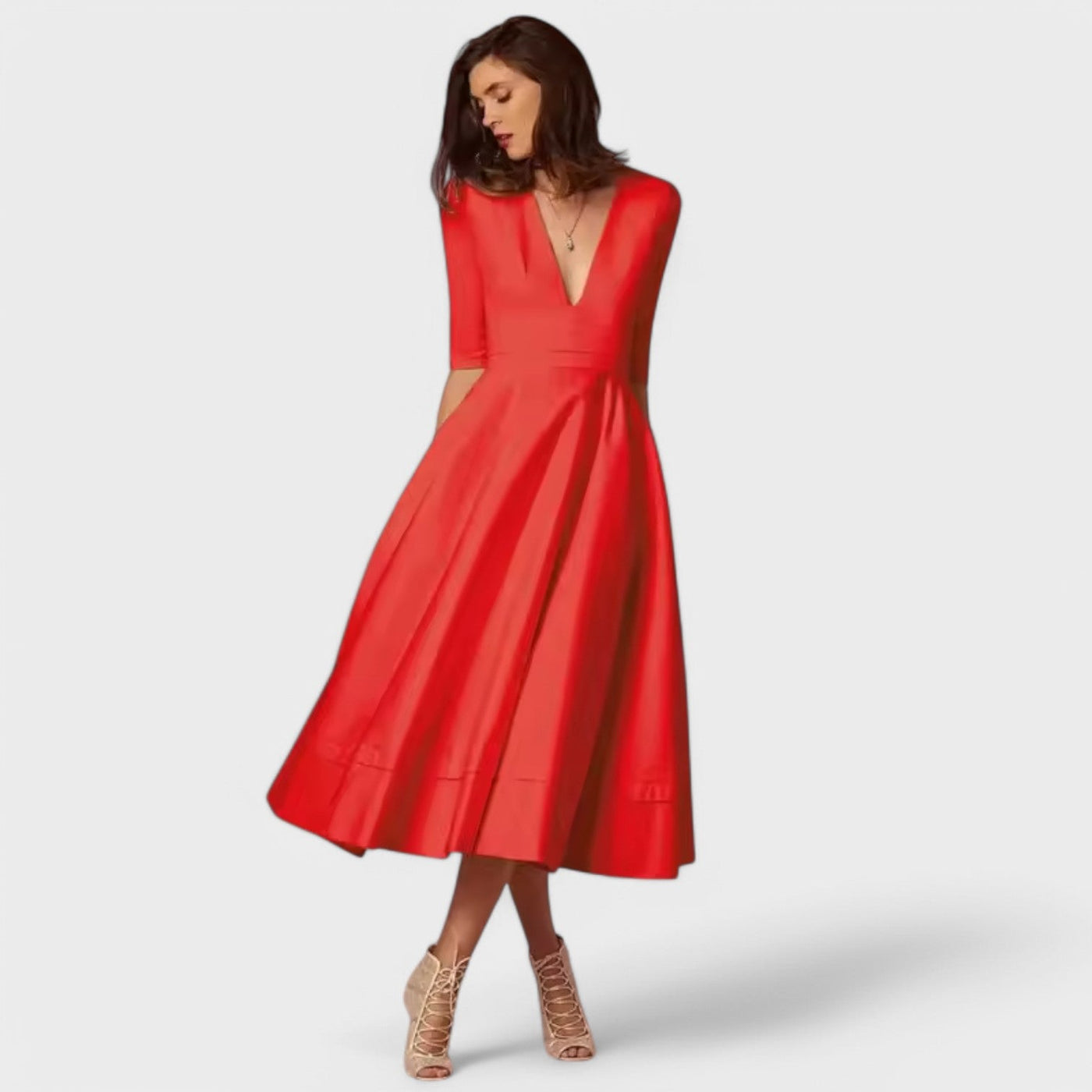 Sofía - Elegante vestido con escote en V