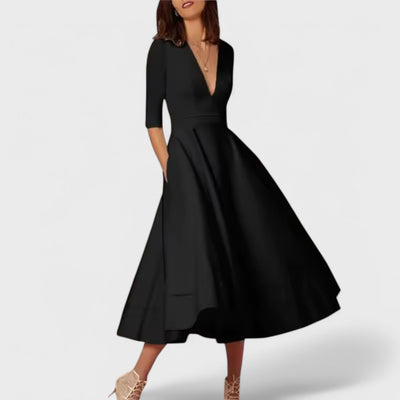 Sofía - Elegante vestido con escote en V